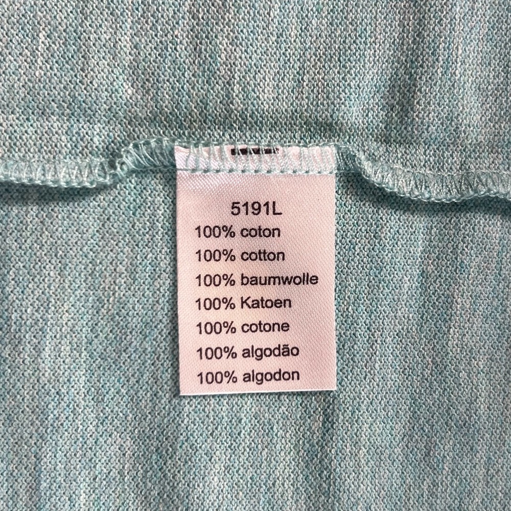 LACOSTE Logo Polo Shirt 100% Cotton‎ Light Turquoise Men's US Size 2XL VTG NWT - Picture 10 of 15